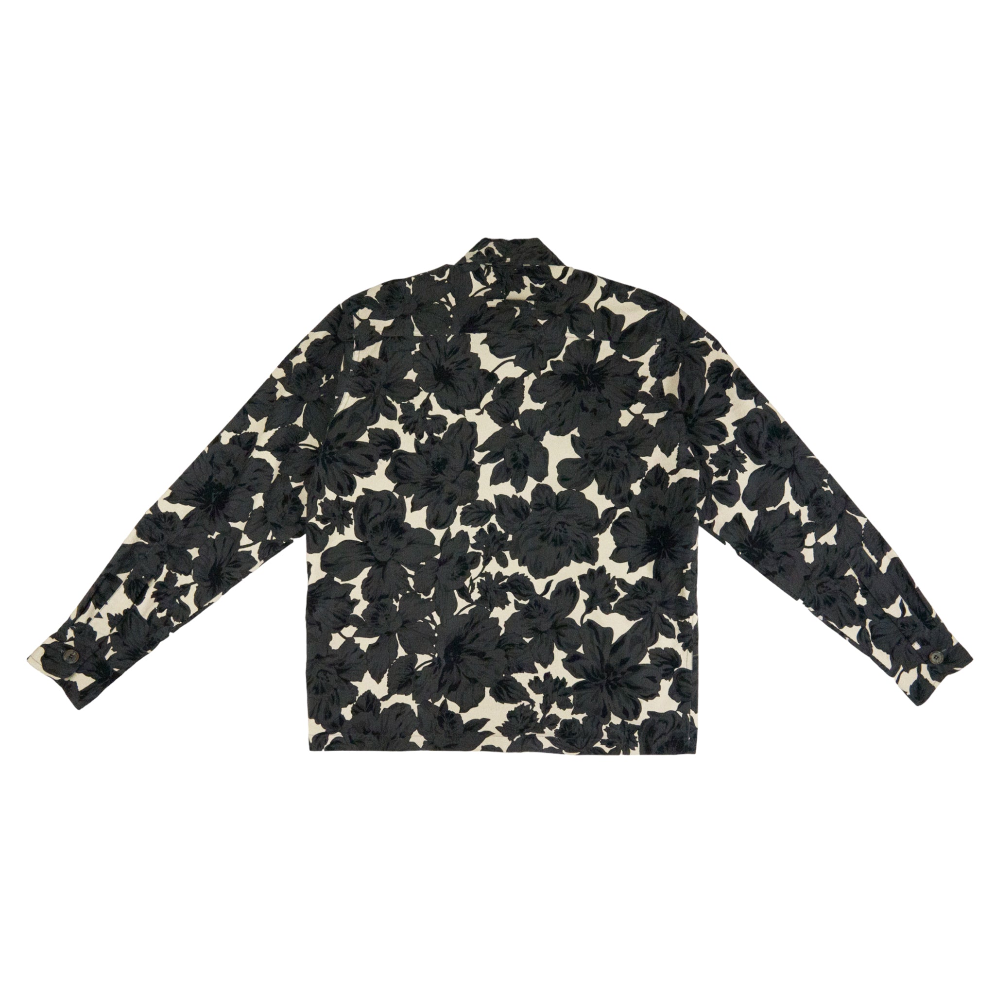 GOD Floral Needle Cord Patch Pocket Jacket