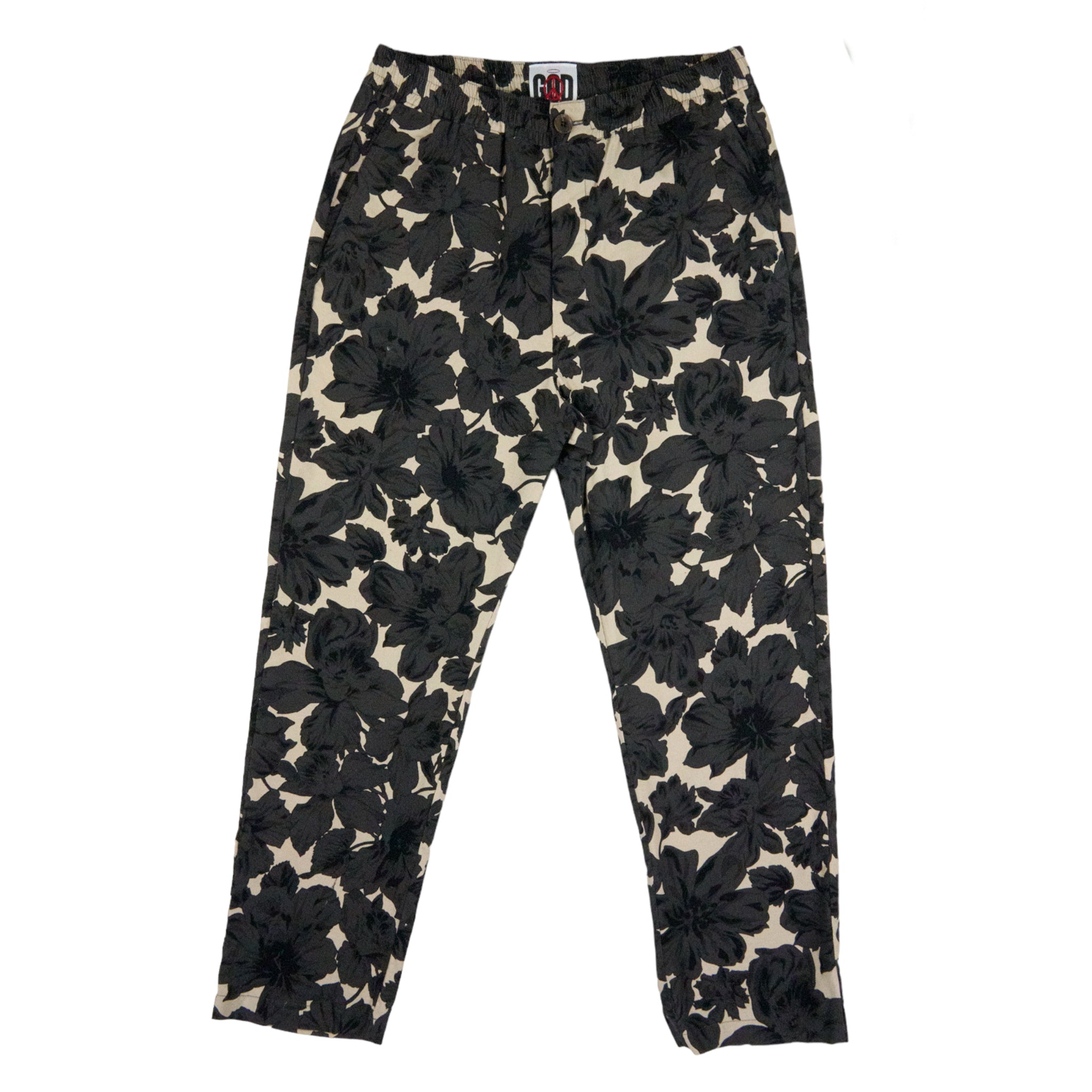 God Floral Needlecord Chef's Trouser
