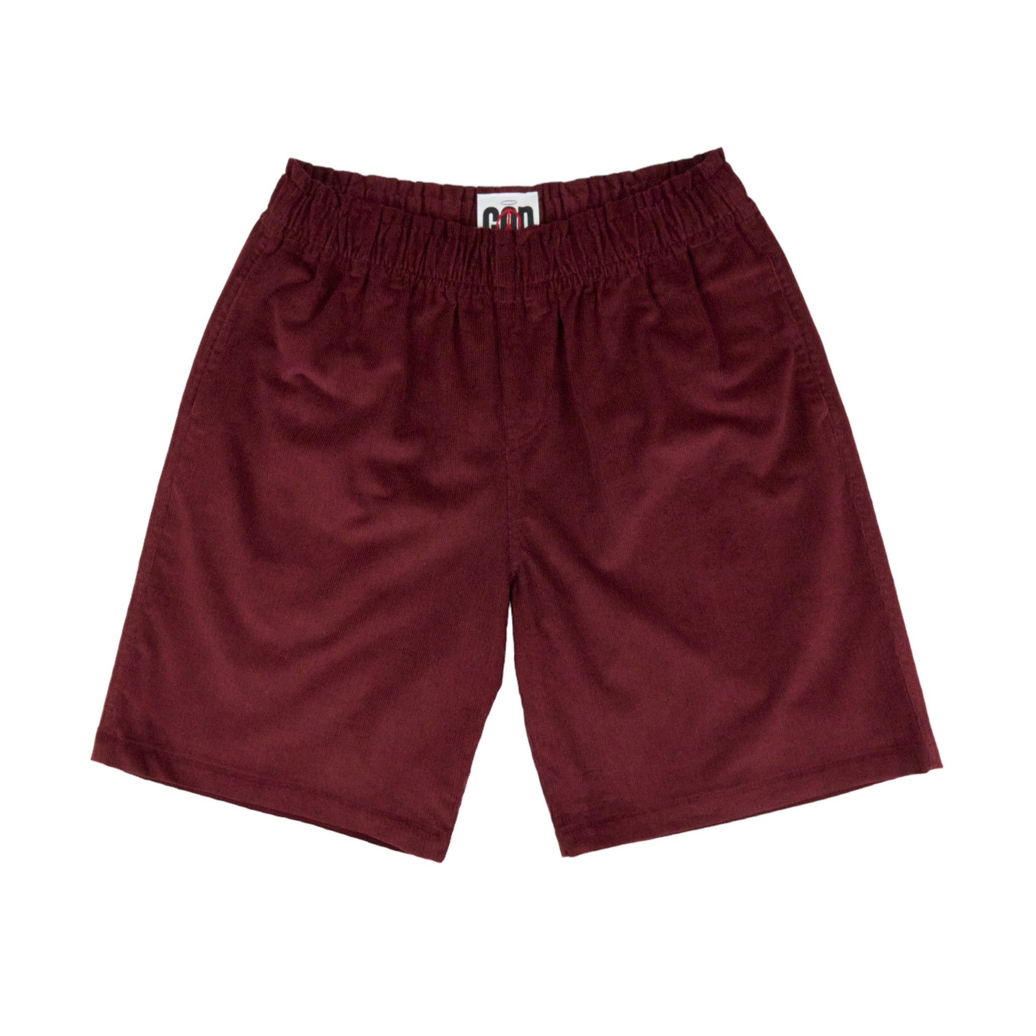 God Wine Cord Shorts