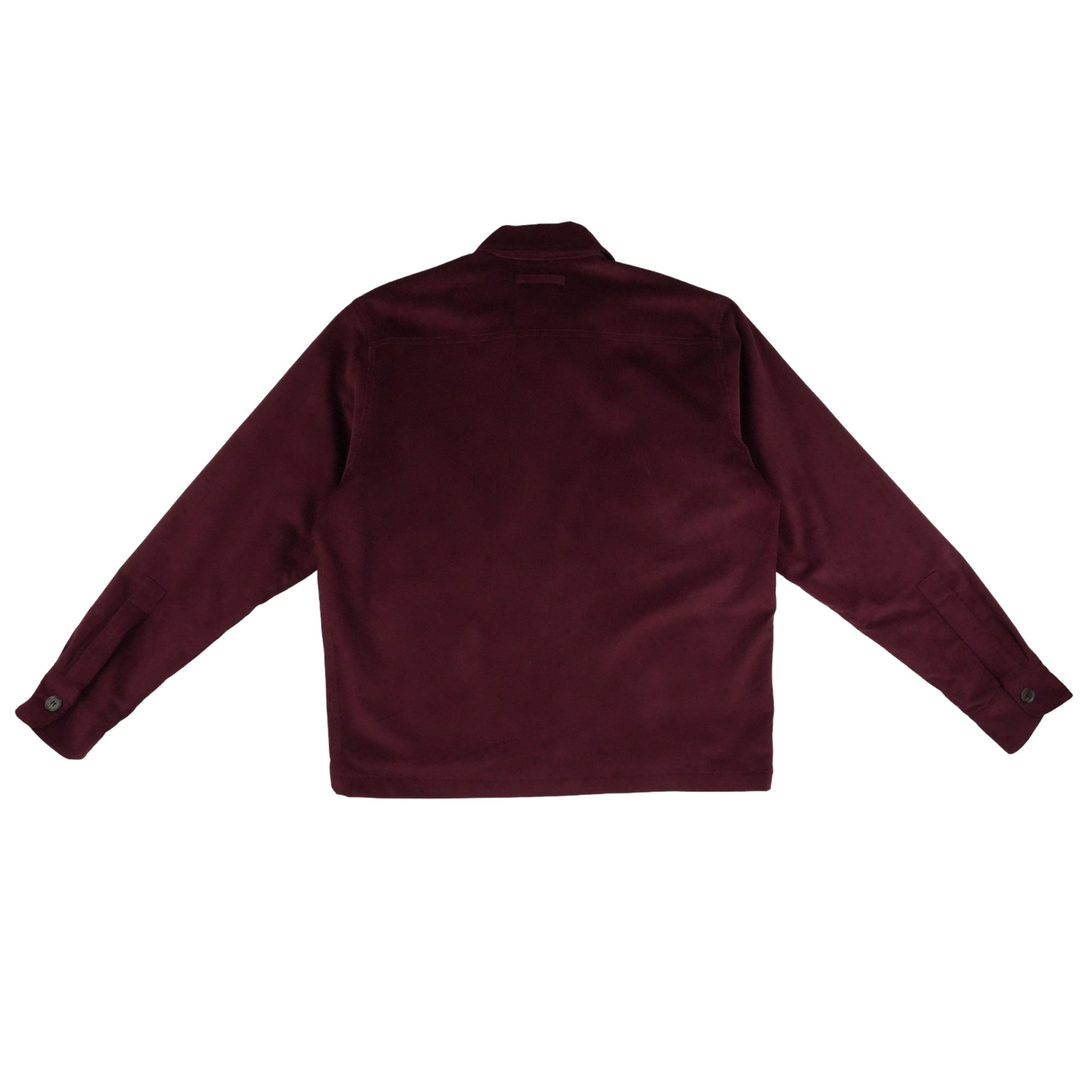 GOD Wine Needle Cord Patch Pocket Jacket